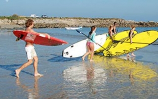  Practica stand up paddle en Bretaña 